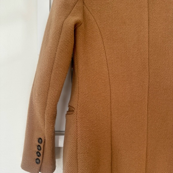 Favorite Daughter Tan Double-Breasted Trench Coat